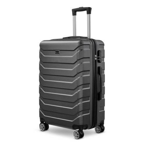 BeComfort L03-G-65, ABS, guruló, szürke bőrönd 65 cm
