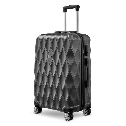BeComfort L04-G-65, ABS, guruló, szürke bőrönd 65 cm