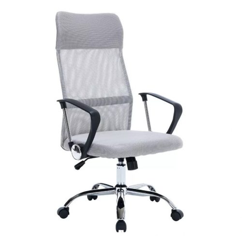 BeComfort OC05 ergonómikus modern irodai szék forgószék karfa gerinctámasz szürke