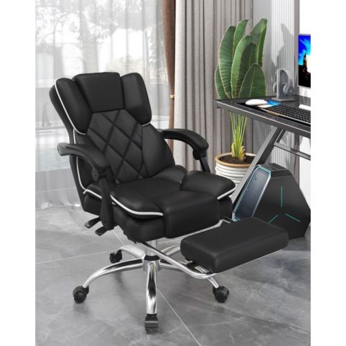BeComfort kényelmes főnöki gamer szék forgószék lábtartóval OC10-L